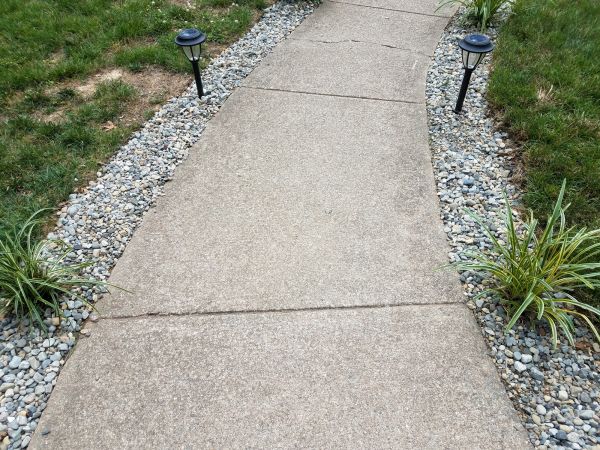 Cement Path Construction in Lakeville